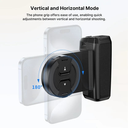 MA35 Phone Camera Grip Handle Magsafe Bluetooth Shutter Smartphone Selfie Stablizer Vertical Horizontal Shooting